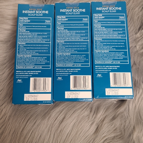 3X HEAD & SHOULDER ROYAL OILS INSTANT SCALP EL - Picture 2 of 7